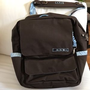 Baby Bag JuJuBe Packabe (brown with baby blue)